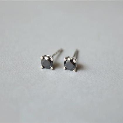 sterling silver black studs