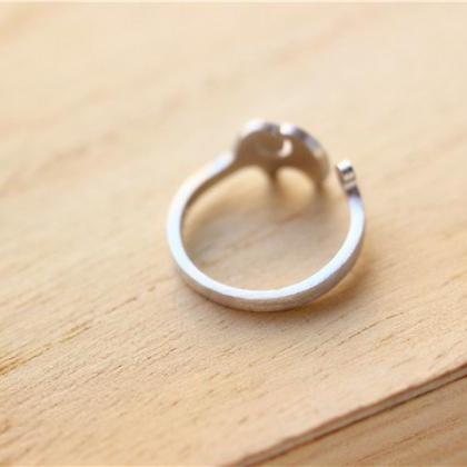 Silver Elephant Ring, Plain Silver Tiny Ring,..