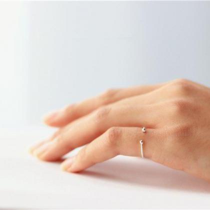 Simple Thin Twist 925 Sterling Silver Ring,..