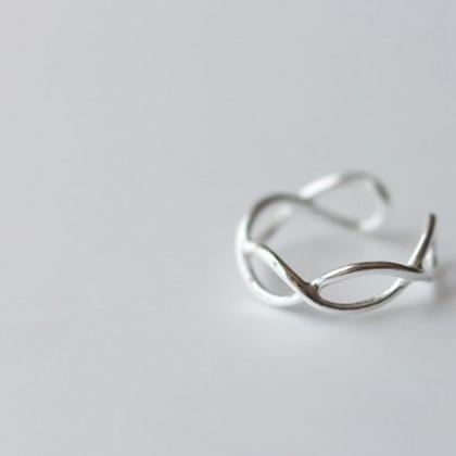 Tiny Tail Waving Ring, Simple Dainty Tail Ring,..