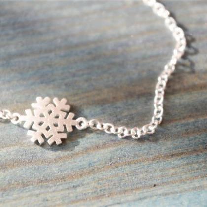 Snowflake Chain Bracelet In 925 Sterling Silver,..