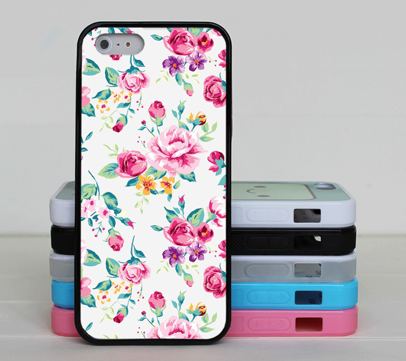 Romantic Floral Pattern Phone Case For Iphone And Samsung Galaxy