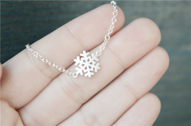 Snowflake Chain Bracelet In 925 Sterling Silver, Jewelry